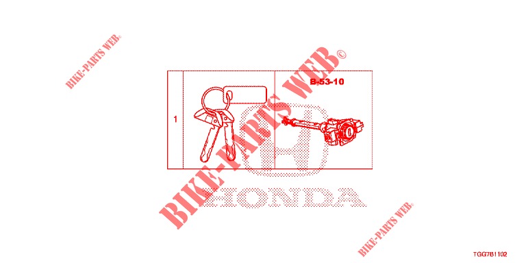 CILINDRO DE CHAVETA (INTELLIGENT) para Honda CIVIC  TYPE R 5 Puertas 6 velocidades manual 2017