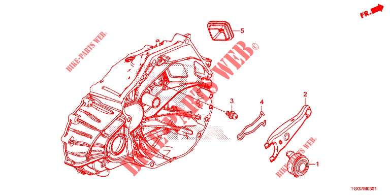LIBERADOR DE EMBRAGUE (TYPE R) para Honda CIVIC  TYPE R 5 Puertas 6 velocidades manual 2017
