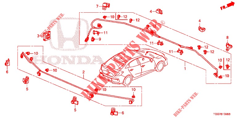 SENSOR DE ESTACIONAMIENTO  para Honda CIVIC  TYPE R 5 Puertas 6 velocidades manual 2017