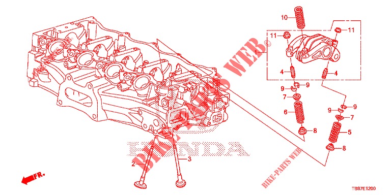 VALVULA/BRAZO DE BALANCIN  para Honda CIVIC TOURER 1.8 ES 5 Puertas 5 velocidades automática 2014