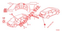 EMBLEMAS/ETIQUETAS DE PRECAUCION  para Honda CIVIC TOURER 1.8 EXGT 5 Puertas 5 velocidades automática 2014