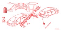 EMBLEMAS/ETIQUETAS DE PRECAUCION  para Honda CIVIC TOURER 1.8 ES 5 Puertas 5 velocidades automática 2015