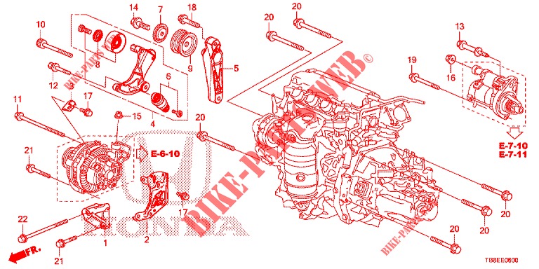 TENSOR AUTOMATICO  para Honda CIVIC TOURER 1.8 SE 5 Puertas 5 velocidades automática 2015