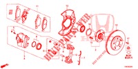 FRENO DELANTERO  para Honda CIVIC TOURER 1.8 ES 5 Puertas 6 velocidades manual 2014