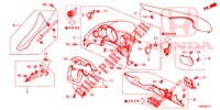 GUARNICION DE INSTRUMENTO (COTE DE CONDUCTEUR) (RH) para Honda CIVIC TOURER 1.8 ES 5 Puertas 6 velocidades manual 2014