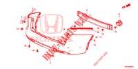 PARAGOLPES TRASERO  para Honda CIVIC TOURER 1.8 ES 5 Puertas 6 velocidades manual 2014