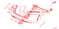 PARAGOLPES TRASERO  para Honda CIVIC TOURER 1.8 EXGT 5 Puertas 6 velocidades manual 2014