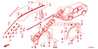 MOLDURA/PROTECTOR  para Honda CIVIC TOURER 1.8 SE 5 Puertas 6 velocidades manual 2014
