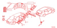 EMBLEMAS/ETIQUETAS DE PRECAUCION  para Honda CIVIC TOURER 1.8 EX 5 Puertas 6 velocidades manual 2015