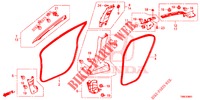 GUARNICION DE PILAR (RH) para Honda CIVIC TOURER 1.8 SE 5 Puertas 6 velocidades manual 2015
