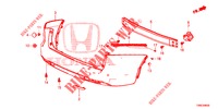 PARAGOLPES TRASERO  para Honda CIVIC TOURER 1.8 EX 5 Puertas 6 velocidades manual 2016