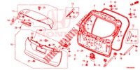 PANEL DE PUERTA TRASERA(2D)  para Honda CIVIC TOURER 1.8 EX 5 Puertas 6 velocidades manual 2017