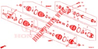 EJE DE IMPULSION DEL./EJE MEDIO (DIESEL) (1.6L) para Honda CIVIC TOURER DIESEL 1.6 ES 5 Puertas 6 velocidades manual 2014