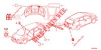 EMBLEMAS/ETIQUETAS DE PRECAUCION  para Honda CIVIC TOURER DIESEL 1.6 ES 5 Puertas 6 velocidades manual 2014