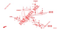 MANGUERA DE AGUA/CONDUCTO DE CALEFACTOR (DIESEL) para Honda CIVIC TOURER DIESEL 1.6 EXGT 5 Puertas 6 velocidades manual 2014