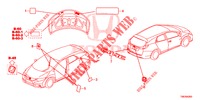 EMBLEMAS/ETIQUETAS DE PRECAUCION  para Honda CIVIC TOURER DIESEL 1.6 S 5 Puertas 6 velocidades manual 2014
