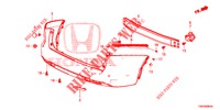 PARAGOLPES TRASERO  para Honda CIVIC TOURER DIESEL 1.6 S 5 Puertas 6 velocidades manual 2014