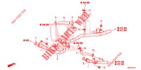 MANGUERA DE AGUA/CONDUCTO DE CALEFACTOR (DIESEL) para Honda CIVIC TOURER DIESEL 1.6 ES 5 Puertas 6 velocidades manual 2015