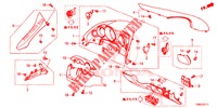 GUARNICION DE INSTRUMENTO (COTE DE CONDUCTEUR) (RH) para Honda CIVIC TOURER DIESEL 1.6 EX 5 Puertas 6 velocidades manual 2015