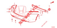 PARAGOLPES TRASERO  para Honda CIVIC TOURER DIESEL 1.6 EXGT 5 Puertas 6 velocidades manual 2015
