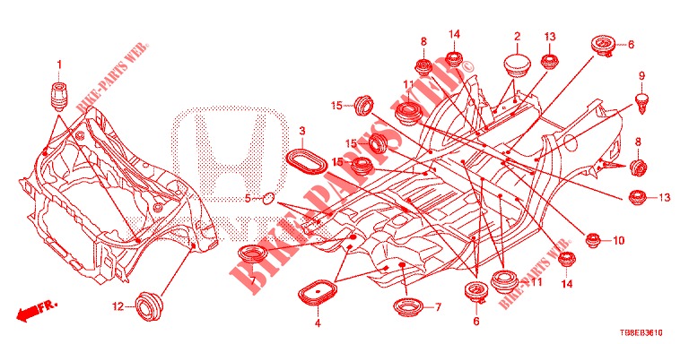 ANILLO (AVANT) para Honda CIVIC TOURER DIESEL 1.6 S 5 Puertas 6 velocidades manual 2015