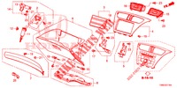 GUARNICION DE INSTRUMENTO (COTE DE PASSAGER) (RH) para Honda CIVIC TOURER DIESEL 1.6 ES 5 Puertas 6 velocidades manual 2016