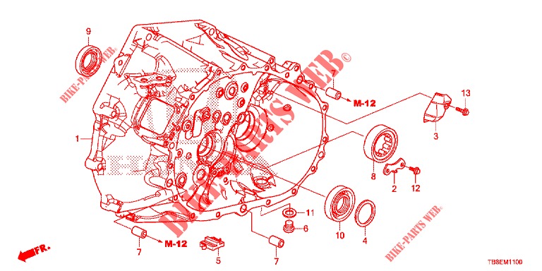 ALOJAMIENTO DE EMBRAGUE (DIESEL) para Honda CIVIC TOURER DIESEL 1.6 EXGT 5 Puertas 6 velocidades manual 2016