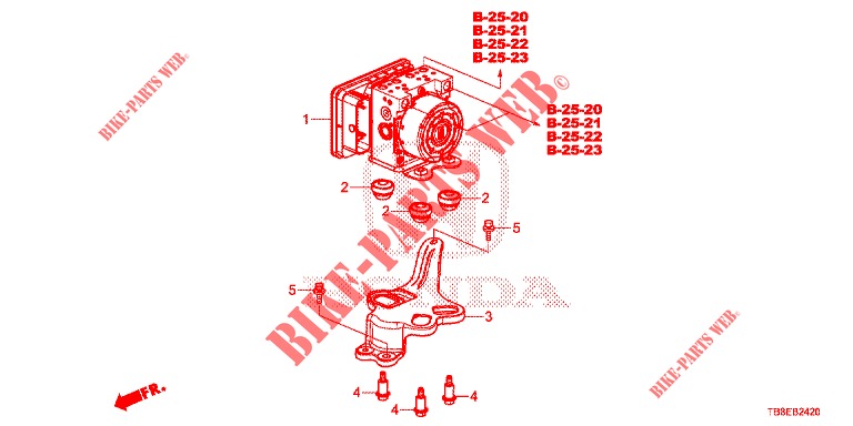 MODULADOR VSA(RH)('00 )  para Honda CIVIC TOURER DIESEL 1.6 EXGT 5 Puertas 6 velocidades manual 2016