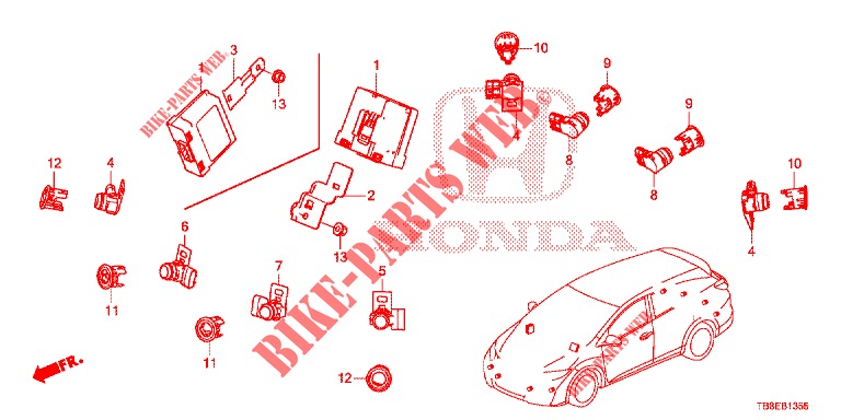 SENSOR DE ESTACIONAMIENTO  para Honda CIVIC TOURER DIESEL 1.6 EXGT 5 Puertas 6 velocidades manual 2016