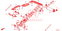 TUBERIA DE ESCAPE/SILENCIADOR (DIESEL) para Honda CIVIC TOURER DIESEL 1.6 EXGT 5 Puertas 6 velocidades manual 2017